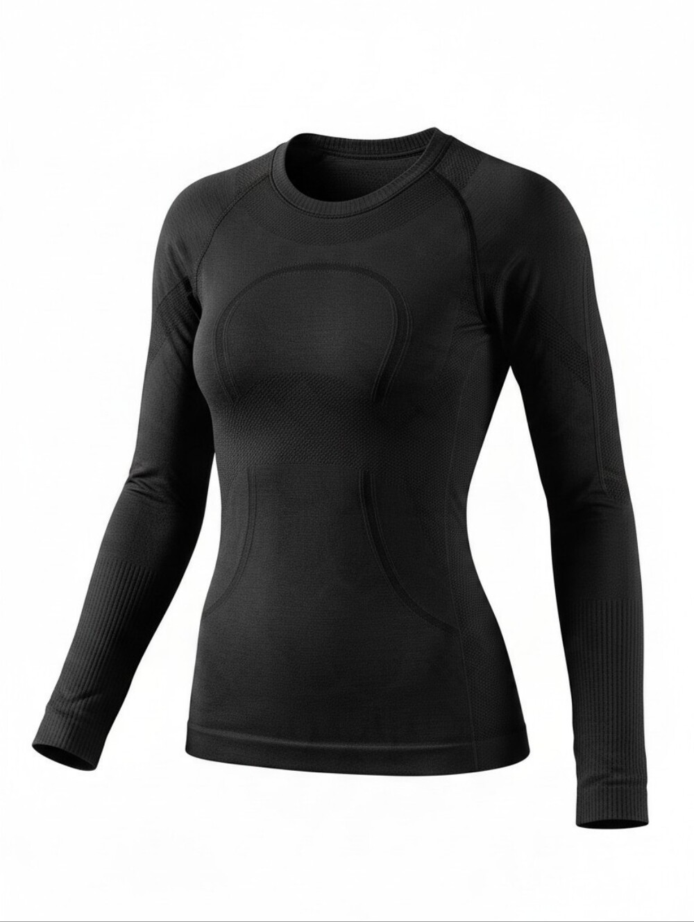 Lululemon - Swiftly Tech Long Sleeve Crew Shirt Black Thumbholes - Size 2